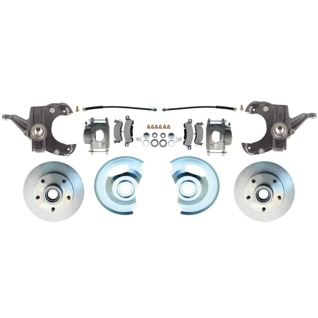 Fits 63-70 C-10 6 Lug Rotor 2.5_Drop Disc Brake Conversion Wheel Kit DBK6370D-A
